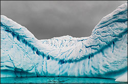 The hues of a melting iceberg.
Photo by Drew Spacht